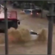 산시, 폭우에 휩쓸린 승용차 구한 버스기사 화제