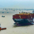 세계 최대 컨테이너선 중국 ‘흠복 108호’, 마지막 선박 인도 막바지